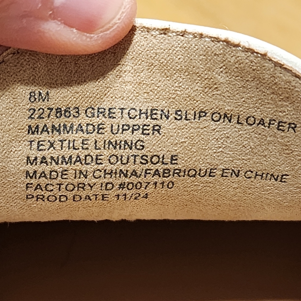 Maurices Gretchen Platform Loafer Womens 8 Off White Leather Chunky Heel Retro - Picture 13 of 14